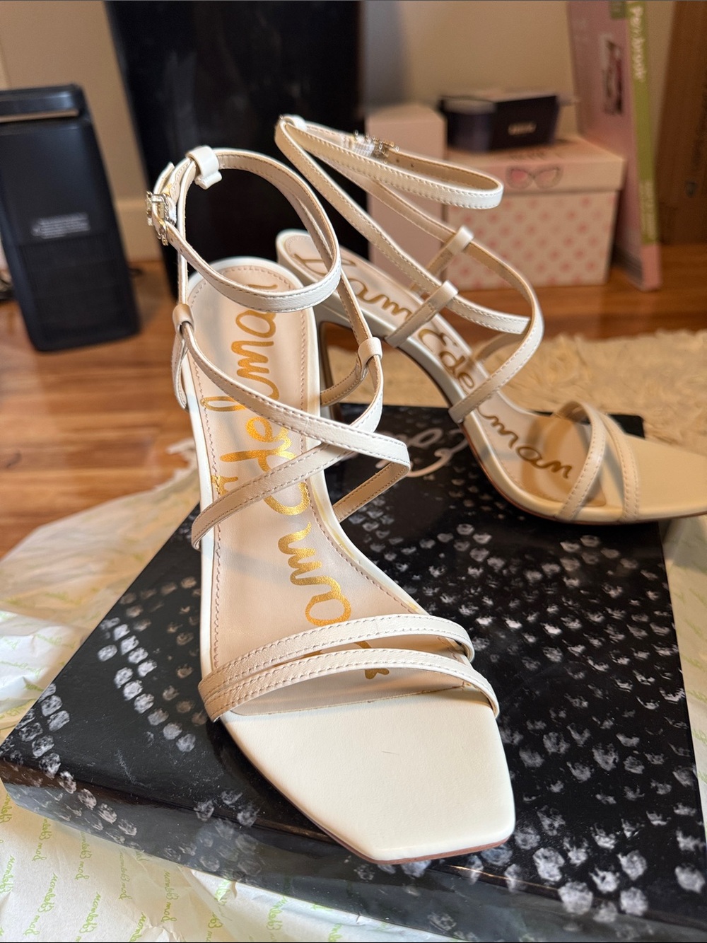 Sam Edelman strappy leather heels Lilly